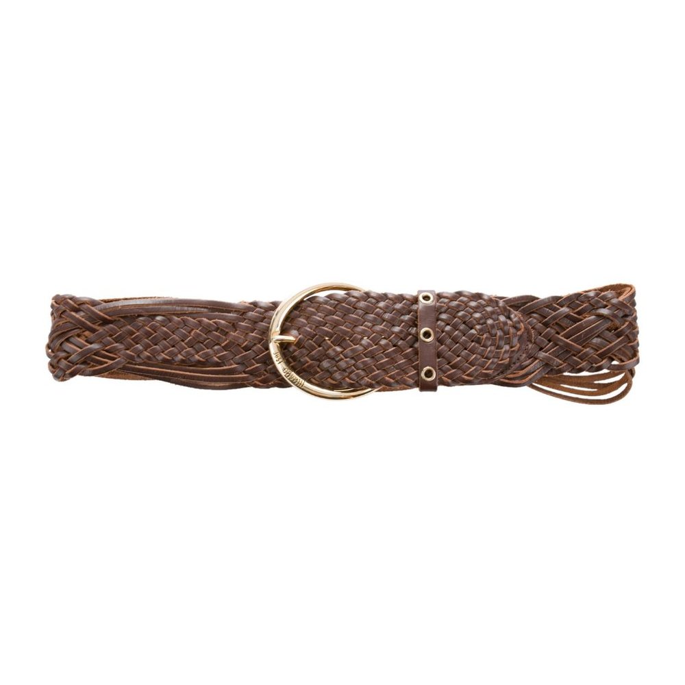 Just Cavalli Leather Braided Belt